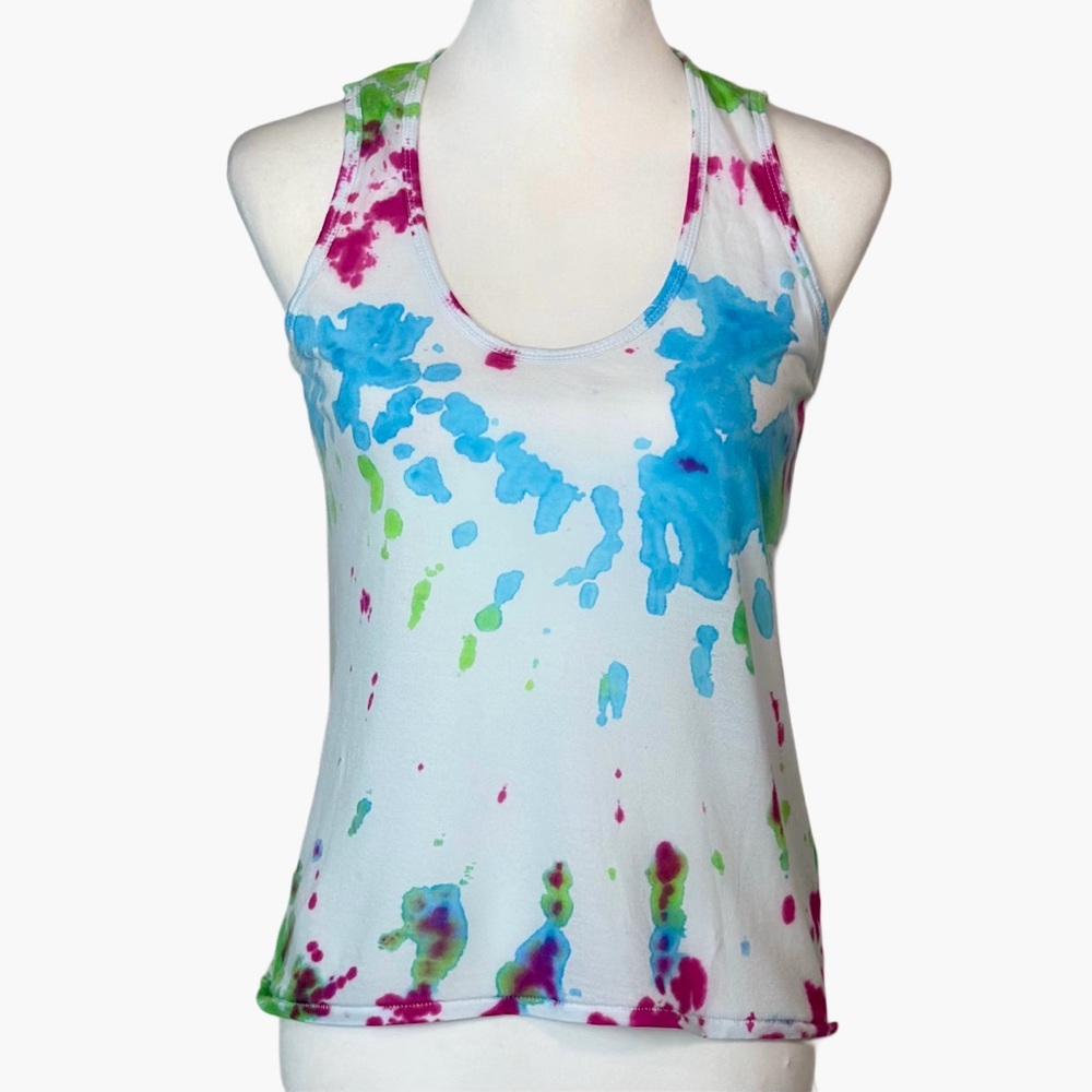 J.Crew Tie Dye Racerback Tank Top Multicolor Womens Size XS